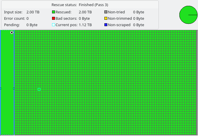 ddrescue clone log of the Toshiba MQ04ABD200: 2.00 TB recovered, 0 bad sectors